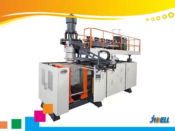 JWELL 100L open-top barrel extrusion blow molding family — manufacturer reference image