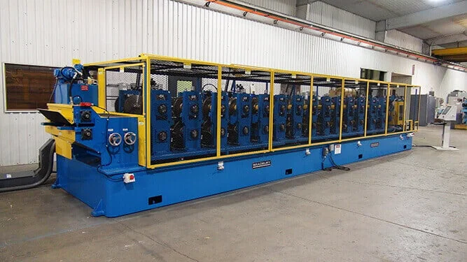 The Bradbury Group QTR purlin roll forming line — manufacturer reference image