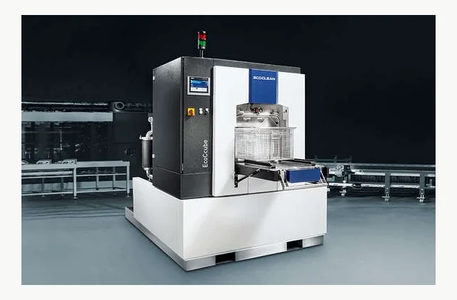 Ecoclean EcoCcube — related equipment reference; not the complete returnable container washing and inspection line