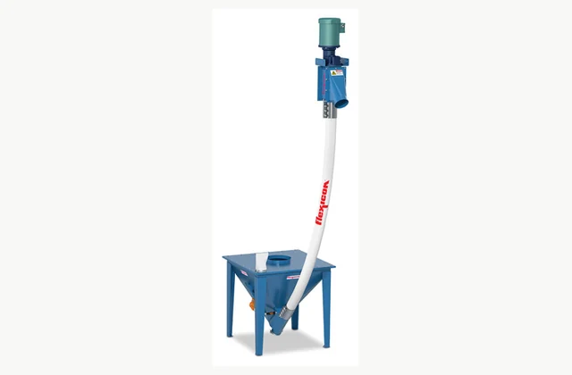 Flexicon Flexible screw conveyor and hopper actual equipment configuration reference