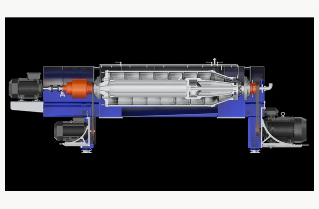 Alfa Laval SG3 decanter cross-section — related equipment reference; not the complete sugar refining process line
