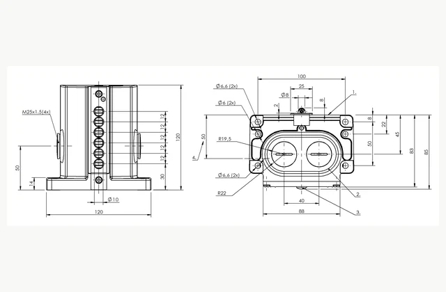 Balluff BNS 829-D06-L12-100-10-FD mechanical limit switch dimensional design — actual manufacturer equipment reference