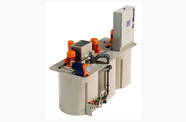 ProMinent DULCODOS ULFb polymer preparation system reference equipment