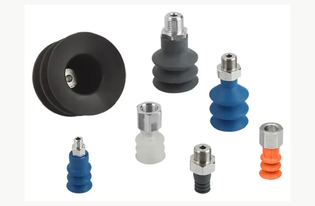 Schmalz Vacuum suction cup and connection nipple assemblies actual equipment configuration reference