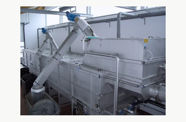 HUBER ROTAMAT Ro5 integrated grit separation wastewater grit separator reference equipment