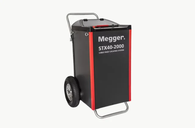 Megger STX40 official product reference; configuration shown for illustration