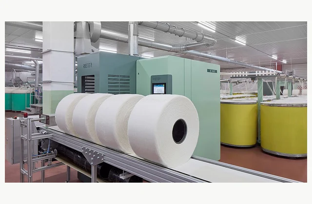 Rieter OMEGAlap E 40 official product reference; configuration shown for illustration