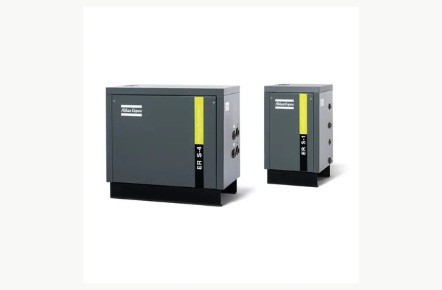 Atlas Copco ER energy recovery unit, complete compressor heat recovery system manufacturer configuration reference; pictured brand does not imply authorized representation