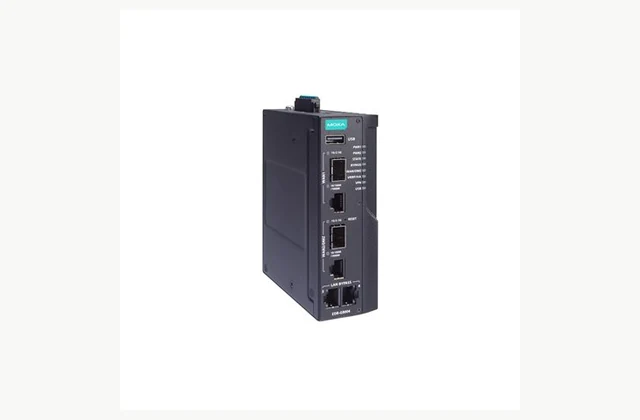 Moxa EDR-G9004 Series official product reference; pictured configuration is illustrative