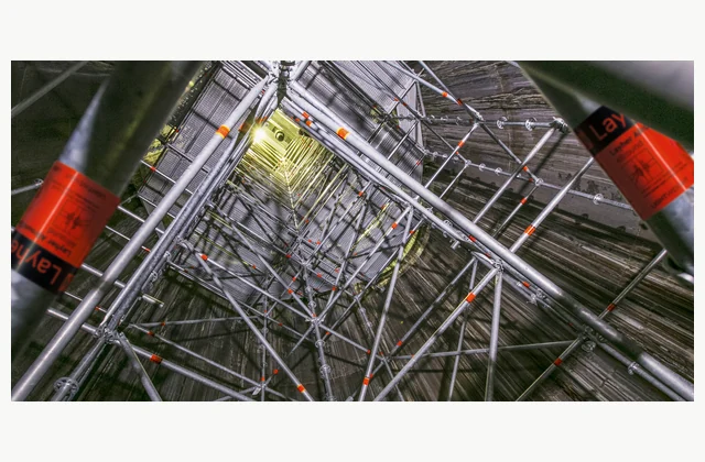 Layher Allround Scaffolding official product reference; pictured configuration is illustrative