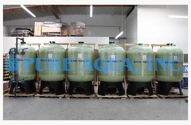 Pure Aqua Activated carbon filter installation — related equipment reference; not the complete arsenic adsorption treatment system