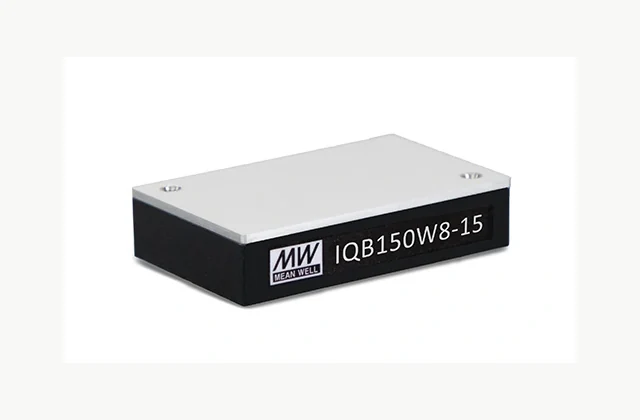 MEAN WELL IQB150W8-15 actual isolated DC-DC converter module, manufacturer reference photograph