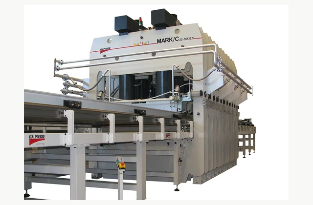 Italpresse MARK KT short-cycle line short cycle lamination press reference equipment