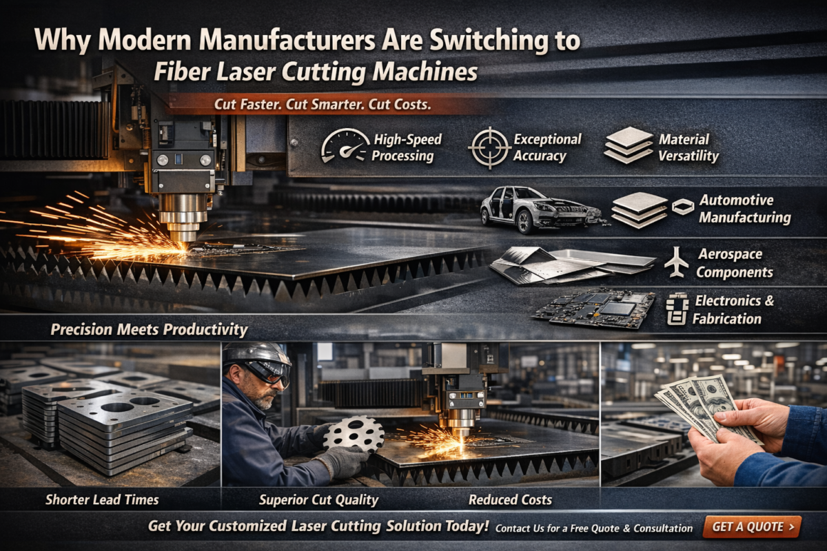 Why Modern Manufacturers Are Switching to Fiber Laser Cutting Machines