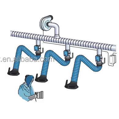 Flexible Fume Extractor Dust Collector for Small Factory Workshop