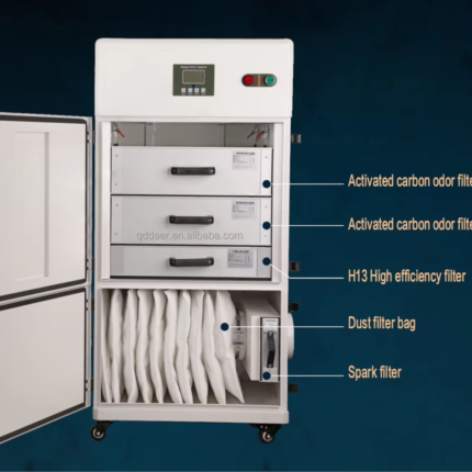 Vertical Air Filter Dust Collector with Self Cleaning Cartridge