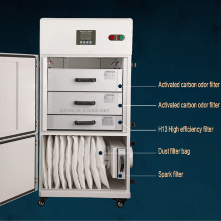 Coal Dust Vacuum Collector with Blast Gate and Filter Bags