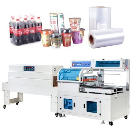 L Bar Sealer Heat Shrink Packaging Tunnel With Adjustable Speed Fully Auto Production Line  for Coconut Durian