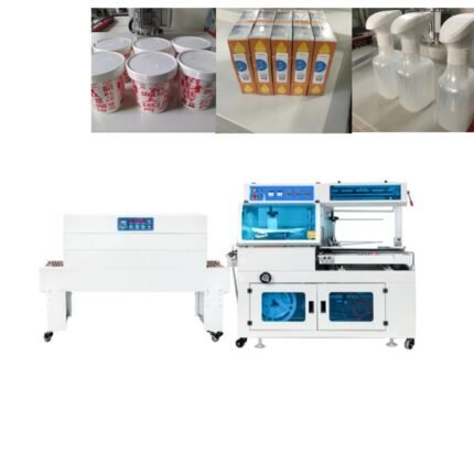 Paper Cup  Automatic Shrinking Tunnel Wrapping Machine Shrink Pof Film Packing Semi Stretch Wrapper Books Sealing Machine