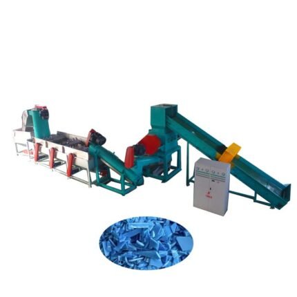 Automatic Recycling Washing Line for PP PE HDPE LDPE Bottle Flakes Soft Film Dewatering Machine Included for Plastic