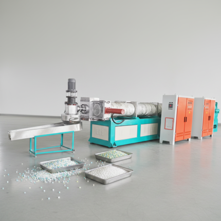 Double Screw Plastic Granulating Machine 100 to 800kg/H Heavy Duty Steel for HDPE PP PA PE Recycling