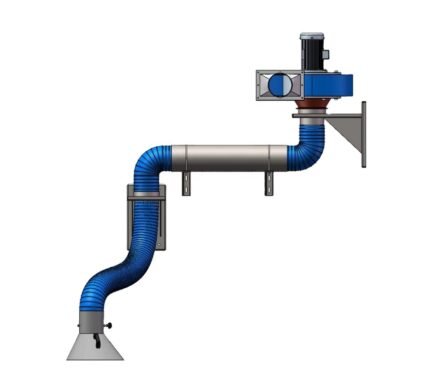 PLC Controlled Dust Collection Equipment for Powder Factories