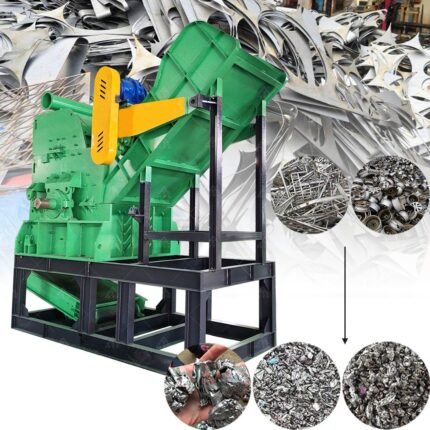 Industrial High Quality Aluminum Pipe Shredder Scrap Metal Car Body Recycling Aluminum Can Metal Scrap Crusher Machine