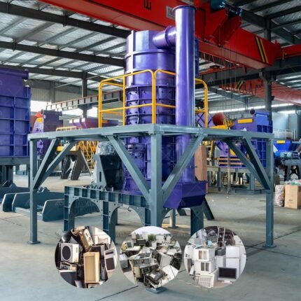 Scrap Steel Aluminum Metal Scrap Refrigerator Vertical Shaft Hammer Crusher Machine