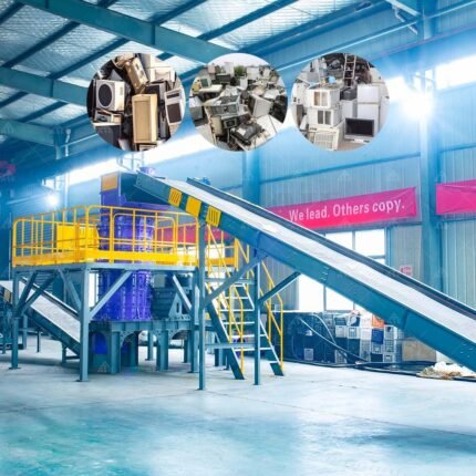 Metal Steel Aluminum Scrap Television Vertical Hammer Metal Scrap Crusher Machine