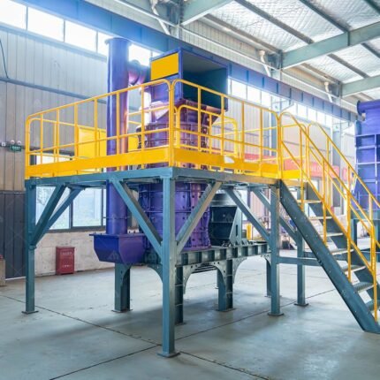 Scrap Car Engine Sheet Metal Crusher Machine Aluminum Iron Fixed Hammer Vertical Shaft Crusher