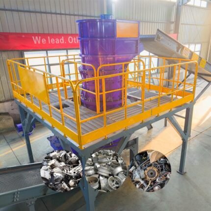 Aluminum Wheel Engine Waste Car Engine Oil Filter Rim Parts Motor Vertical Shaft Crusher Machine