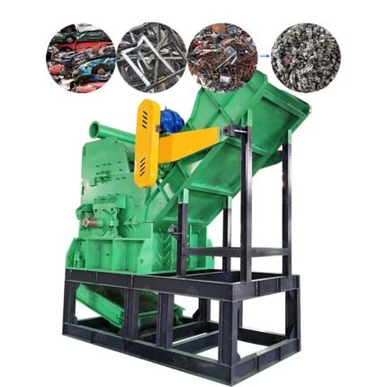 Hammer Mill Scrap Bicycle Vehicle Steering Wheel Metal Steel Metal Iron Drum Hammer Crusher Machine