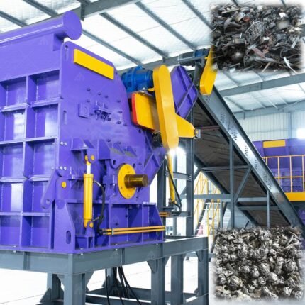 Hammer Mill Capacity 8 Tons Aluminum Shredder Crusher Scrap Iron Steel Paint Can Crusher Machine