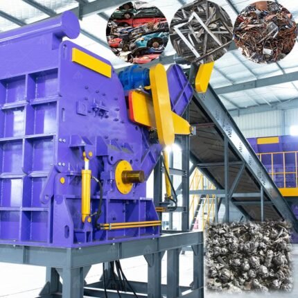 Scrap Alloy Steel Hammer Aluminum Foil Scrap Steel Iron Metal Oil Filter Crusher Machine