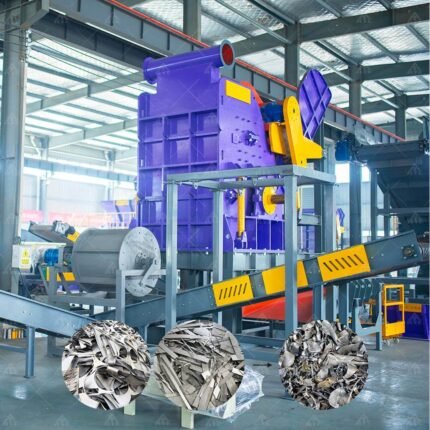 Waste Alloy Steel Hammer Hydraulic Aluminum Can Steel Slag Shell Crusher Machine