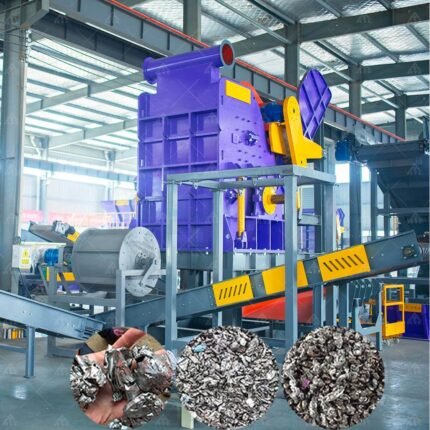 Scrap Aluminum Chips Engine Motor Car Body Hydraulic Iron Scrap Metal Chip Crusher Machine