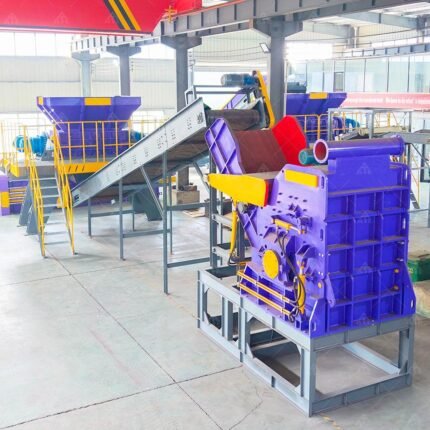Heavy Hammer Aluminum Rim Can 20 to 30 Ton Per Hour Scrap Steel Iron Metal Steel Crushers Machine