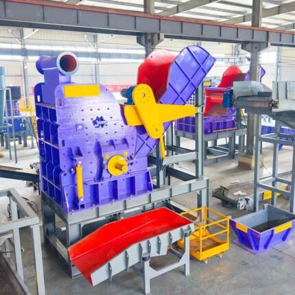 Car Shell Hammer Crusher Plant Can Aluminum Rim Iron Car Crusher Machine for Recycling
