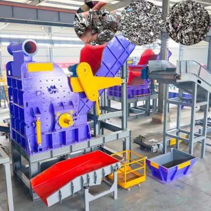 Scrap Car Can Crusher Aluminum Sorting Metal Hammer Mill Crusher Machine for Recycling
