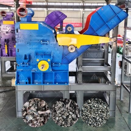 Large Scrap Metal Recycling Can Shredder Scrap Steel Iron Hammer Mill Sheet Metal Crusher Machine