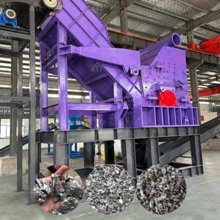 Industrial Aluminum Heavy Scrap Steel Iron Metal Crusher Machine