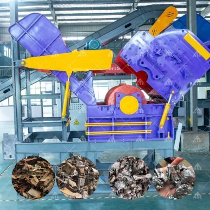 6 Ton Per Hour Hammer Mill Scrap Engine Aluminum Scrap Iron Metal Crusher