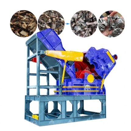 Aluminum Wheel Scrap Car Bumper Steel Casting Iron Metal Crusher Machine