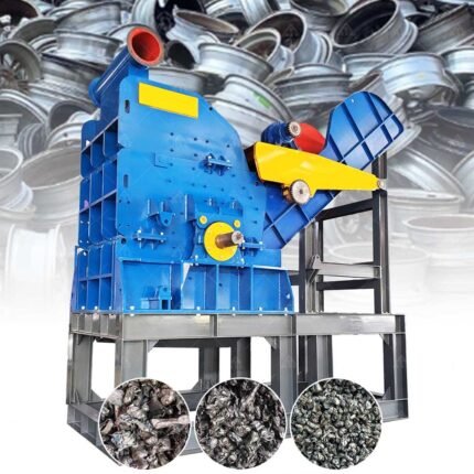 Industrial Metal Aluminum Rim Scrap Car Chassis Car Body Hammer Mill Car Crusher