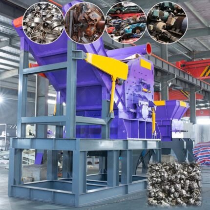 Heavy Duty Scrap Car Body Gearbox Hammer Used Car Metal Crusher Machine