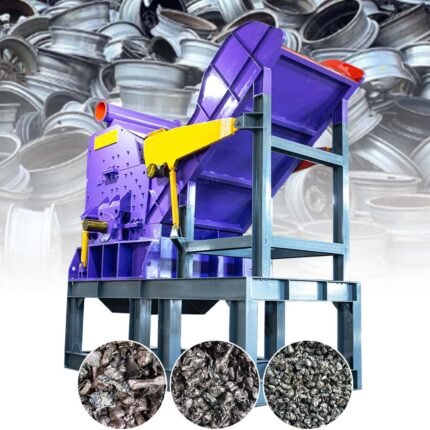 Waste Car Parts Car Chassis Aluminum Foil Hammer Mill Scrap Aluminum Wheel Crusher