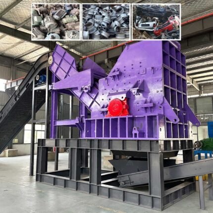 Scrap Aluminum Wheel Aluminum Car Frame Car Chassis Wheels Car Dual Hammer Mill Crushers