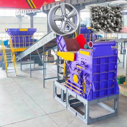 Waste Aluminum Alloy Car Frame Hammer Mill Used Aluminum Car Crusher Machine for Sale