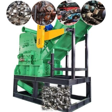 Industrial Automatic Double Shaft Scrap Engine Used Car Shell Shredding Metal Waste Aluminum Crusher for Sale