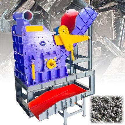 Scrap Aluminum Engine Radiator Hammer Mill Aluminum Waste Car Crusher Machine
